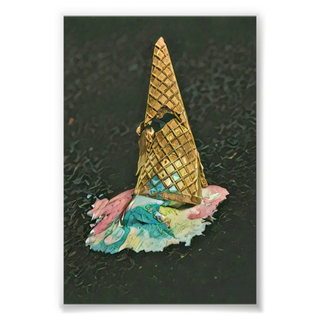 Foto Presente de amante de sorvete de chocolate (Frente)