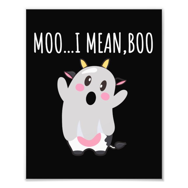 Foto Presente de Halloween da Vaca Fantasma Moo Quero D (Frente)
