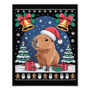 Foto Presente de Natal para Amante de Capivara Roupa Fe