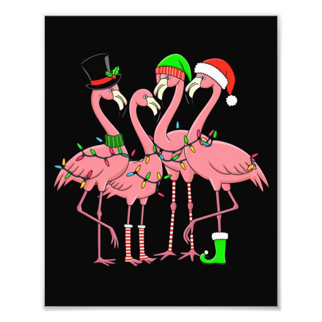 Foto Presente Divertido de Natal para Amantes de Flamin (Frente)