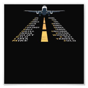 Foto Presente do avião-piloto fonético para aviões-p