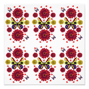 Foto Presente Floral Personalizado de Borboleta da Prim