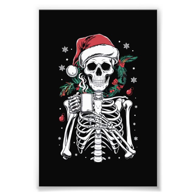 Foto Presente no café de Natal do Skeleton do Dentro mo (Frente)