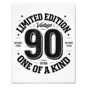 Foto Presentes de 90 anos Vintage Edição Limitada de 19