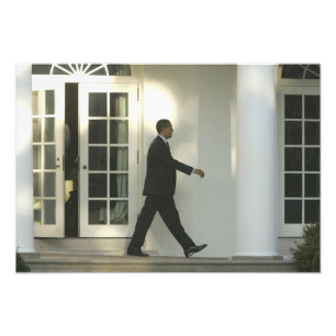 Foto Presidente Barack no pensamento profundo como anda