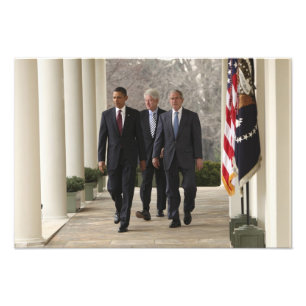 Foto Presidente Barack Obama e presidentes anteriores
