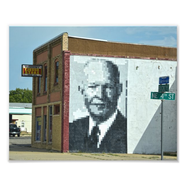 Foto Presidente Eisenhower Mural, Abilene, Kansas (Frente)
