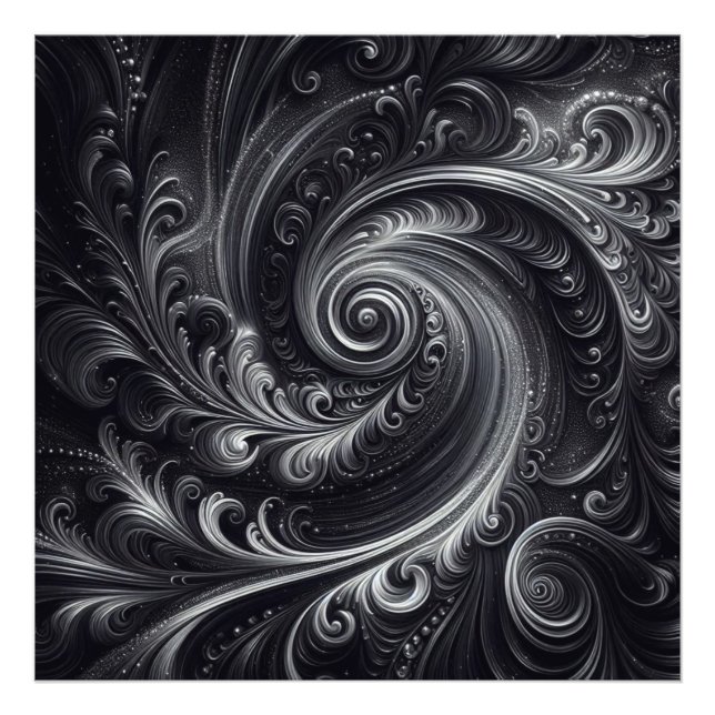 Foto Preto Branco Cinza Abstrato Moderno Simples Redemo (Frente)
