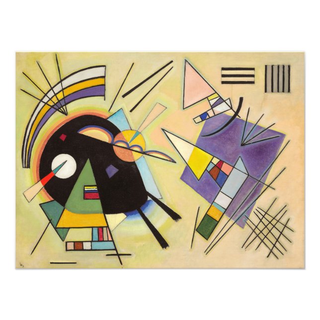 Foto Preto e Violeta por Wassily Kandinsky (Frente)