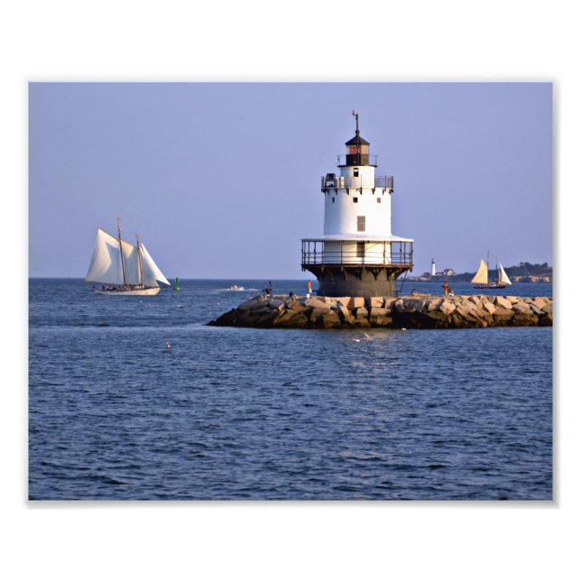 Foto Primavera Point Ledge Light, Maine Photo (Frente)