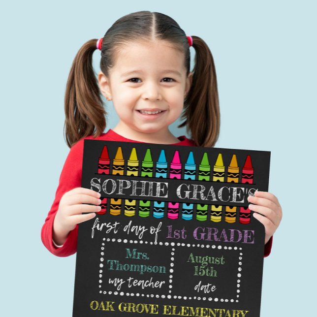 Foto Primeiro dia de escola personalizado, de volta à e (Criador carregado)