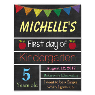 Foto Primeiro dia do sinal da escola, sinal do quadro