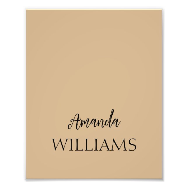 Foto Primeiro Sobrenome Elegante de Trendação Negra | T (Frente)