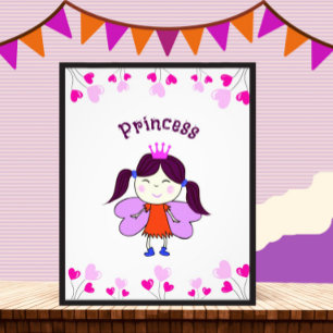 Foto Princesa engraçada com balões