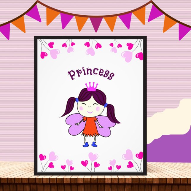Foto Princesa engraçada com balões (Criador carregado)