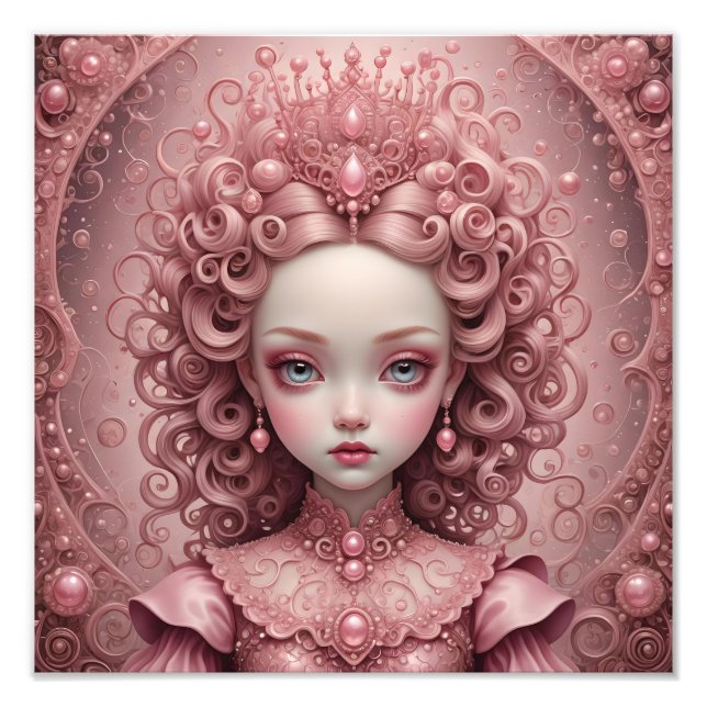 Foto Princesa Rosa Mark Ryden Style Art Poster Impressã (Frente)