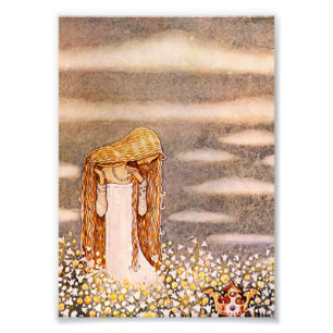 Foto “Princesa Tuvstarr” Aquarela de John Bauer