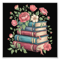 Professor Amante de Livros De Volta à Escola Flore