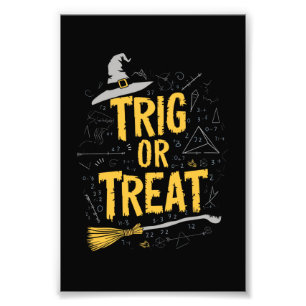 Foto Professor de matemática de Halloween Trig ou Treat