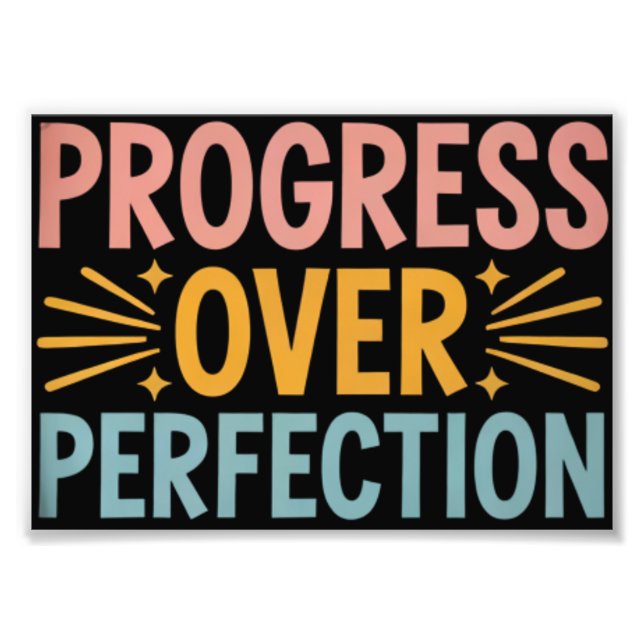Foto Professor Progresso em vez de Perfeição Volta às A (Frente)