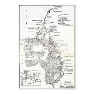 Foto Projeto de Plano 1932 da Barragem de Coulee, Rio W