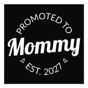 Foto Promovida a Mamãe Desde 2027 Anúncio de Nova Mamãe
