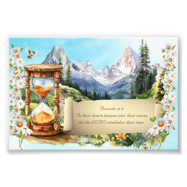 Foto Proverbs Art Impressão Alps Daisiers Hourglass 4 x (Frente)