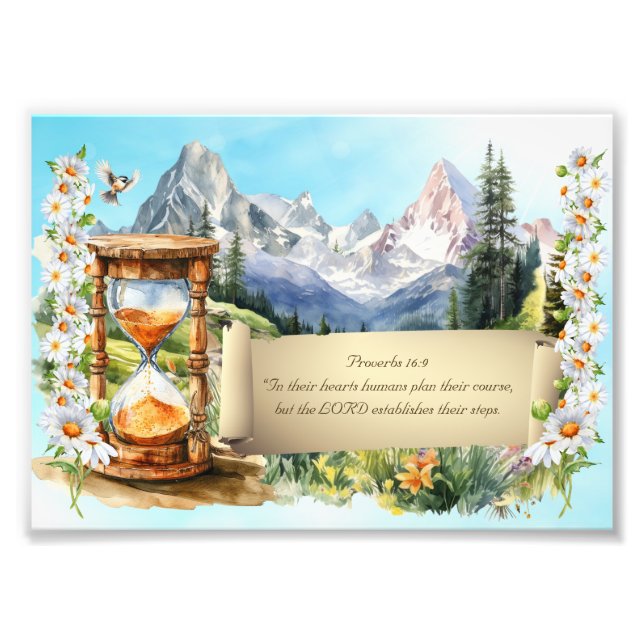 Foto Proverbs Art Impressão Alps Daisiers Hourglass 5 x (Frente)