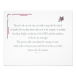 Foto PSALM 1, não caminha em pé com o