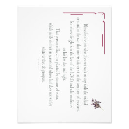 Foto PSALM 1, não caminha em pé com o