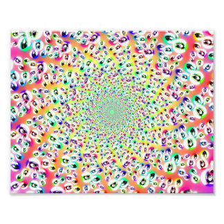Foto Psychedelic Rainbow Eyes Mandala