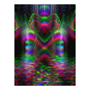 Foto Psychedelic Rainbow Love Heart
