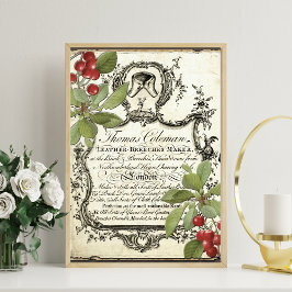 Foto Publicidade em couros e flores poster