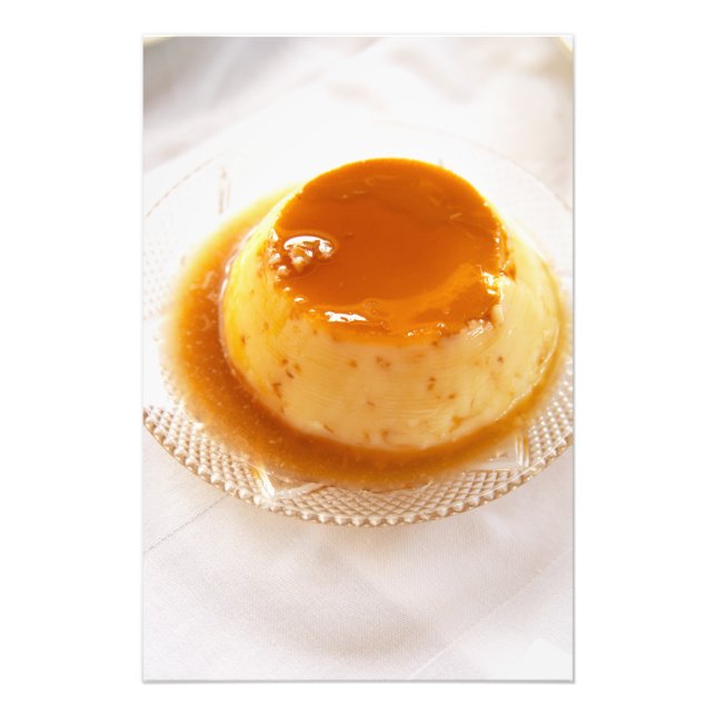 Foto Pudim de creme caramel com caramelo (Frente)