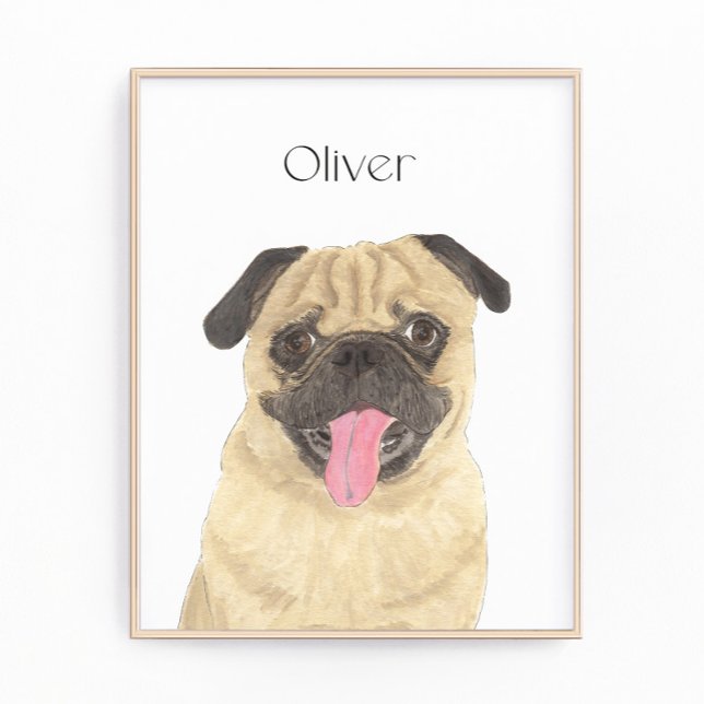 Foto Pug Art Personalizado (Criador carregado)
