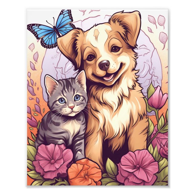 Foto Puppy e Kitten, Butterfly e Flower Game (Frente)