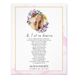 Foto Purple A I sit in Heaven Memorial Sign