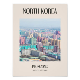 Foto Pyongyang Coreia do Norte Poster de viagens DPRK