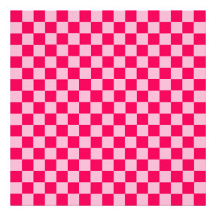 Foto Quadro de Verificação Clássico de Combinação Rosa