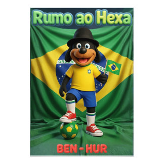 Foto Quadro Infantil Ben-Hur Torcedor Rumo ao Hexa 2026