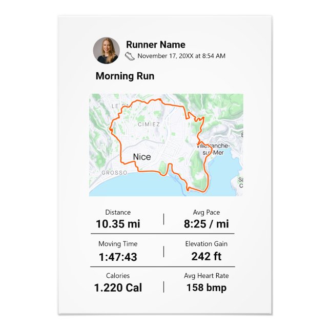 Foto Qualquer Corrida de Rota Maratona (Frente)