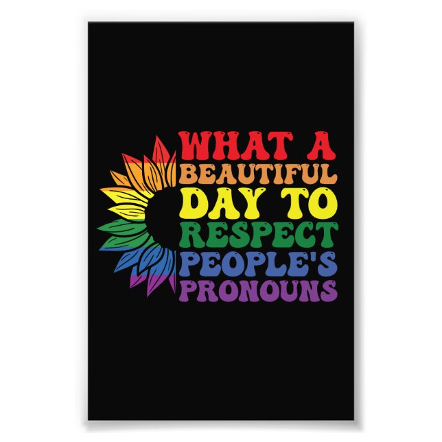 Foto Que belo dia para respeitar outras Pessoas? (Frente)