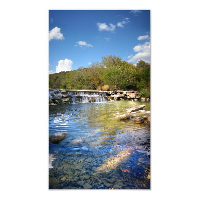 Foto Quedas de água em Barton Creek em Austin Texas 2 (Frente)