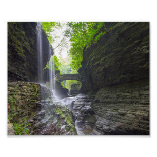 Foto Quedas do arco-íris & cascata, vale de Watkins,