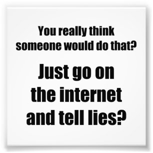 Foto Quem espalha mentiras no Internet?