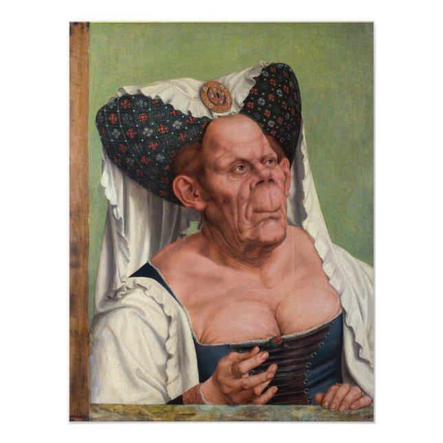 Foto Quentin Matsys - Uma Mulher Velha Grotesca (Frente)