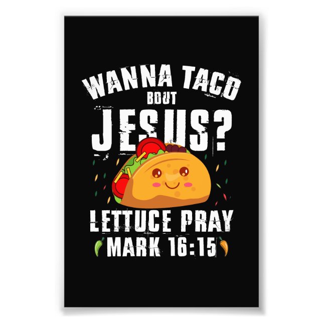Foto Quer Taco Sobre Jesus Cinco de Maio Cristão (Frente)