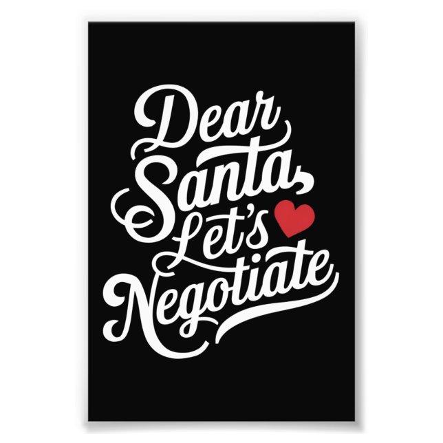 Foto Querido Papai Noel Vamos Negociar Presente de Nata (Frente)