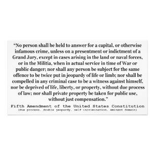 Foto Quinta alteração à constituição de Estados Un