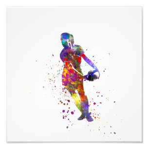 Foto Râguebi feminino em aquarela